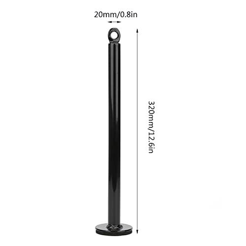 GOTOTOP Loading Pin, Stainless Steel Weight Plate Holder for Grip Training, 20mm or 48mm Tube, Bottom Support Frame, Forearm Finger Arm Workout for Home Gym Users - size: 20 diameter*320mm