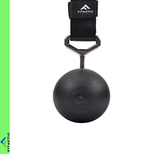 Rock Climbing Solid Training Cannonball Bomb Power Pull Up Ball Hold Grips for Straps for Finger, Forearm, Biceps, Back Muscles - color: Black (3")