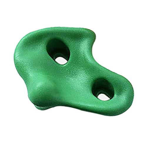Keenso Rock Climbing Holds, PE Rock Wall Hold Set 12PCS with Screws and Wrench, Ergonomic Grip, 80kg Capacity, 12.5 X 10cm, for Indoor Outdoor Kids Adults Training - color: Green