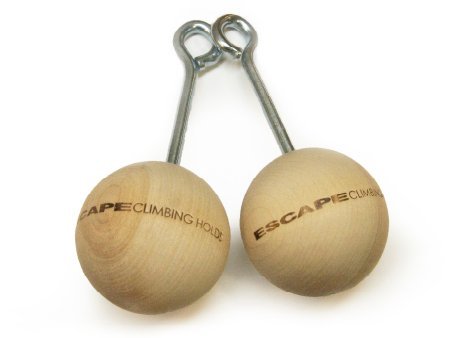 Escape Climbing 3” Wood Power Ball Pack | Durable Training Tool for Grip Strength and Conditioning | Rock Climbing and Bouldering | Premium Workout for Health and Fitness