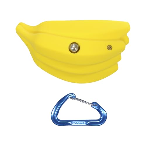 Atomik Rock Climbing Holds XL Bolt-On Bananas in Yellow