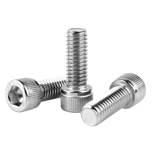 3/8-16 x 1 Socket Head Cap Screws Allen Hex Bolts, 304 Stainless Steel 18-8, UNC Fully Machine Thread, 10Pcs Silver - color: Silver, size: 3/8-16 x 1" (10PCS)