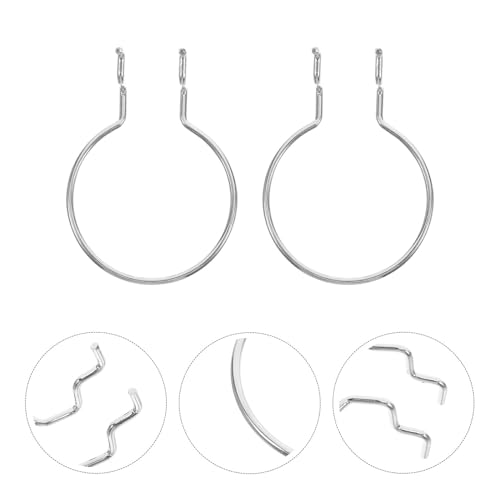 10pcs Silver Metal Pegboard Hooks Iron Hanging Board Organizer Rings for Garage Craft Room Storage Tool Hangers Hole Board Accessories