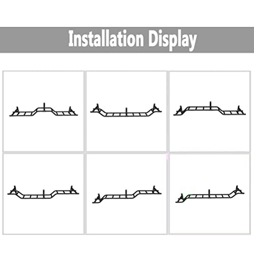 Wall Mounted Pull Up Bar, Heavy Duty Steel Climbing Frame/Parallel Bars/Horizontal Bars, Home Gym Strength Training Fitness bar, Load 300kg