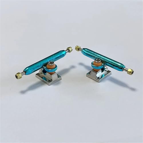2pcs Inverted Kingpin Fingerboard Truck 34mm 32mm with Soft Bushing for Finger Skateboard(Black) - color: Black