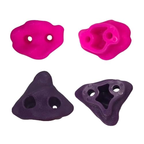 JEOZBM Rock Climbing Holds, 10Pcs Kids Climbing Stones Kit with 20 Swing Fasteners, Rock Wall Climbing Kit for Outdoor Indoor Home Playground