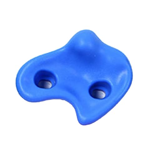 Keenso Rock Climbing Holds, PE Rock Wall Hold Set 12PCS with Screws and Wrench, Ergonomic Grip, 80kg Capacity, 12.5 X 10cm, for Indoor Outdoor Kids Adults Training - color: Blue