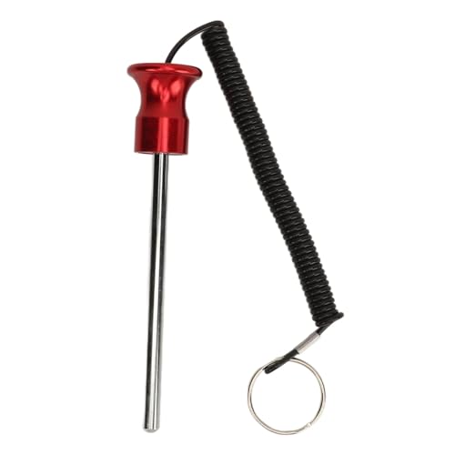 Weight Machine Pin Magnetic, Weight Stack Selector Pin with Pull Rope 8x125mm, for Commercial Gym or Home Health Grade Steel Heavy Duty Gym Accessories (2) - size: 2