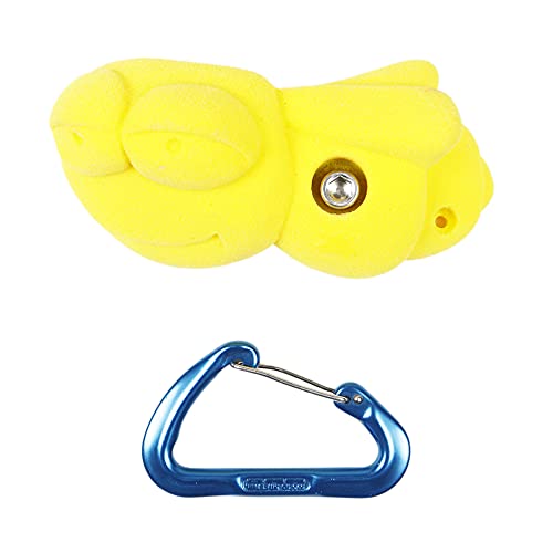 Atomik Rock Climbing Holds Bolt-On Bee in Yellow