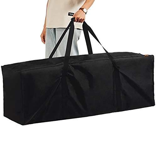 INFANZIA 47in Large Travel Duffel Bag, 600D Water Resistant Foldable, 196L | Sport Luggage Bag with Upgrade Zipper, Foldable Equipment Storage Bag, for Moving Camping Tent Tripod Fishing - size: 47x15x17 inch