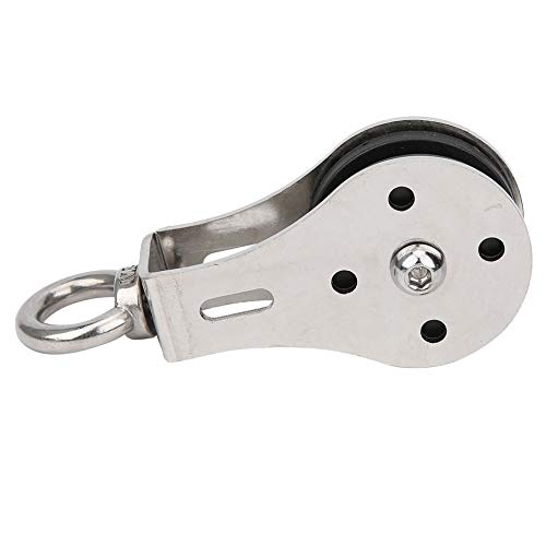 Exercise Bearing Pulley | Silent Traction Wheel for Lifting/Climbing/Gym | Stainless Steel & Nylon Construction | 237g Lightweight, 13x5.5x4cm