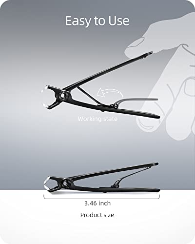 EBEWANLI Straight Nail Clipper, Large Toenail Clippers for Thick Toenails | 17mm Wide Jaw Opening Heavy Duty Toe Nail Clippers for Thick Nails for Seniors Men Women, Stainless Steel - style: 1 Piece