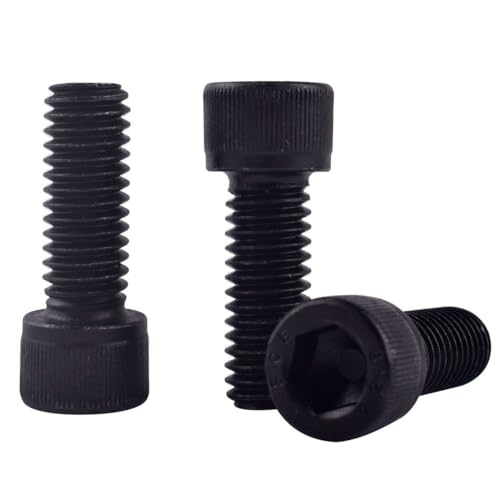 10Pcs 5/16-18 x 1" Socket Head Cap Screws Bolts, 12.9 Grade Alloy Steel Black Oxide Finish, Allen Hex Drive, UNC Coarse Full Thread - size: 5/16-18 x 1 (10PCS)