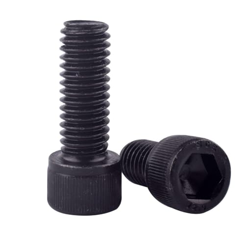 30Pcs #8-32 x 1 Socket Head Cap Screws Bolts, 12.9 Grade Alloy Steel Black Oxide Finish, Allen Hex Drive, UNC Coarse Full Thread - size: #8-32 x 1" (30PCS)