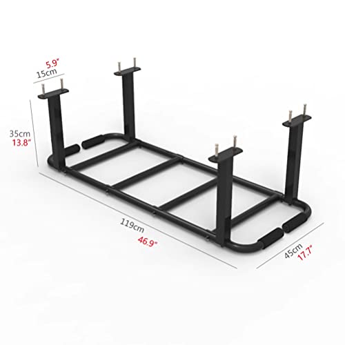 Heavy Wall Mounted Pull-up bar Climbing Frame, Home Gym Ceiling Exercise Training, Horizontal Parallel Bars, Safe and Stable (Color : Black) - color: Black