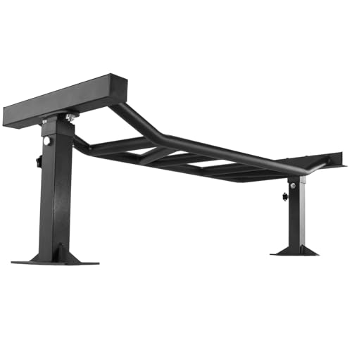47 Inch Heavy Duty Multi-Grip Chin Up Bar, Adjustable Height & Supports Up to 600 Lbs, Home Gym Fitness Trainer for Workout & Strength Training Equipment