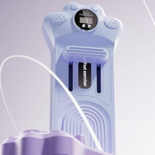 Foot Exercise Toe Training Device Arch Supporter with Digital Repetition Count Display Polypropylene Build Suitable for Daily Routine Gym Exercise - color: Sky Blue