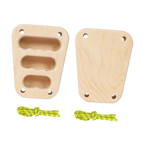 Menolana 2X Wood Hangboard Rock Climbing Holds Hang Board for Climbers Sturdy Building Core Strength Fingerboard for Doorway Beginners