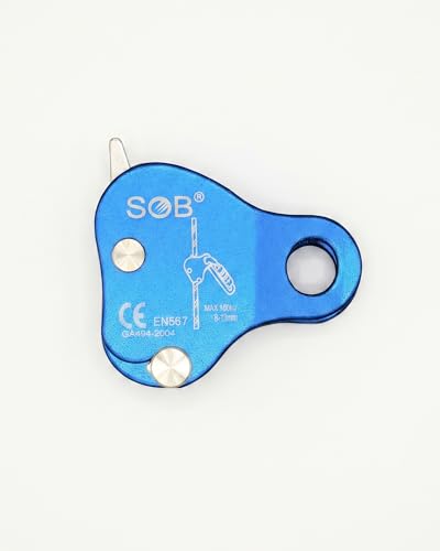 Climbing Ascender Fall Protection Device - Aluminum Magnesium Alloy Rope Grab Clamp for Rock Climbing, Mountaineering, Arborist, Aerial Work