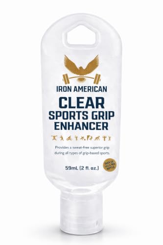 IRON AMERICAN Liquid Chalk - No-Mess Long-Lasting Grip Chalk for Weightlifting, Gymnastics, Rock Climbing, and Fitness Training - Advanced Hand Chalk for Gym - size: CLEAR 59mL