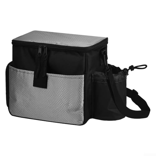 Large Chalk Bucket Bag for Rock Climbing with Aluminum Foil Lining Magnetic Closure Nylon Chalk Bag for Bouldering and Outdoor Climbing