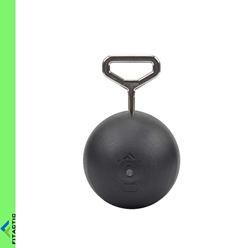 Rock Climbing Solid Training Cannonball Bomb Power Pull Up Ball Hold Grips for Straps for Finger, Forearm, Biceps, Back Muscles - color: Black (4")