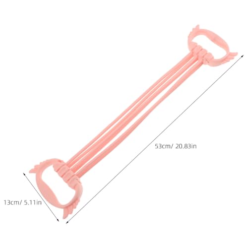 Kisangel Figure 8 Resistance Bands with Handles, Arm Back Shoulder Exercise Rope Home Gym Equipment for Women Shoulder Neck Stretching Yoga Fitness 15-90LBS