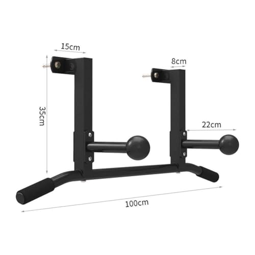 Wall-Mounted Pull-Up Bar With Grip Ball, Heavy-Duty Steel Chin-Up Bar For Climbing & Wrist Training, 250kg