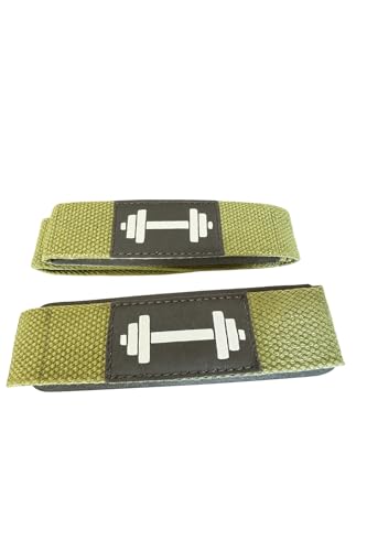 Professional Weight Lifting Straps | Bodybuilding, Powerlifting, Strength Training, Gym Workout - color: Army Green