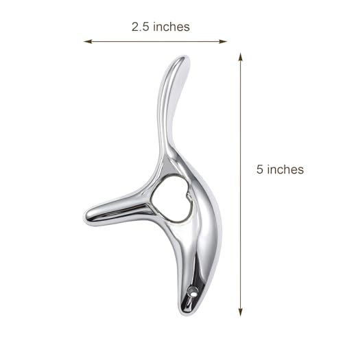 Gua Sha Tool Muscle Scraper Trigger Point Massager | Deep Tissue Myofascial Fascia Release Thumb Saver, Heart Shaped Neck Back Shoulder Foot Pain Relief, Silver