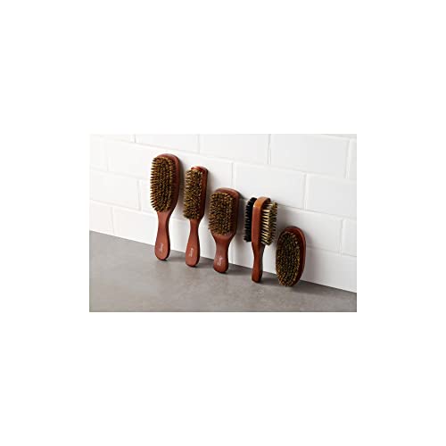 Diane Premium 100% Boar Bristle Club Wave Brush for Men and Barbers – Medium Bristles for Thick Coarse Hair – Use for Detangling, Smoothing, Wave Styles, Soft on Scalp, Restore Shine and Texture - style: Club Brush