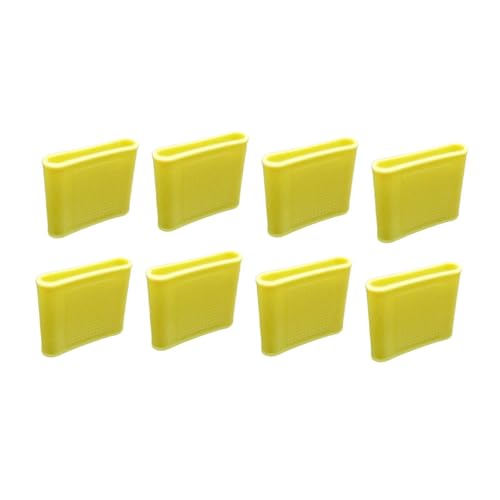 Almencla 8 Pieces Silicone Finger Sleeves Non Slip Soft Finger Covers Reusable Finger Protectors Thumb Brace Support Anti Slip Finger Cot Suitable for Gym, Yellow S - color: Yellow S