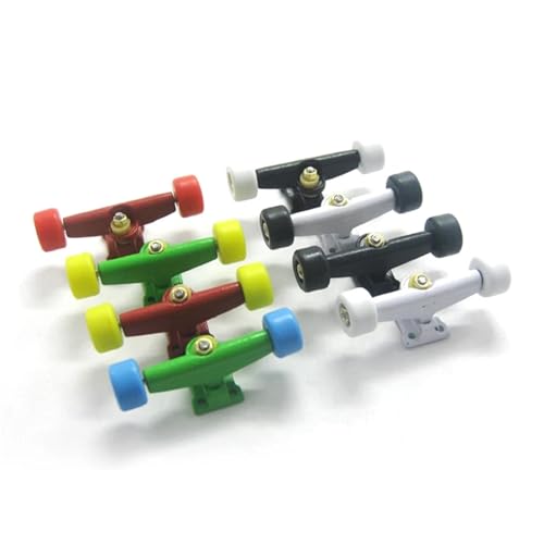 Fingerboard Wheels 10Set Professional PU+Metal Urethane CNC Bearing Wheel for Wooden Fingerboard Wheels(-RD) - color: -Rd