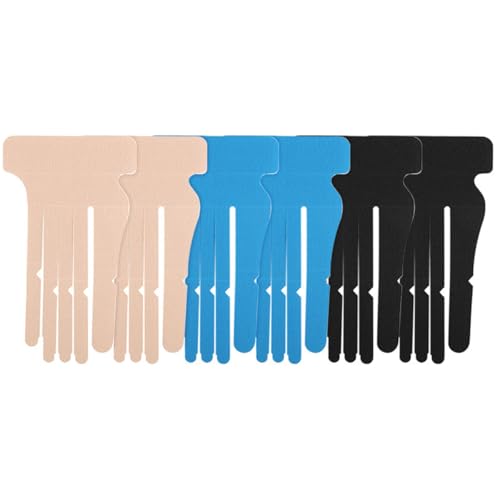 Precut Kinesiology Tape for Hand & Wrist Support, 3 Pairs Breathable Waterproof Kinesiology Recovery Tapes Finger Joint Support Tape, Hypoallergenic Latex-Free Elastic Athletic Tapes for Carpal Tunnel