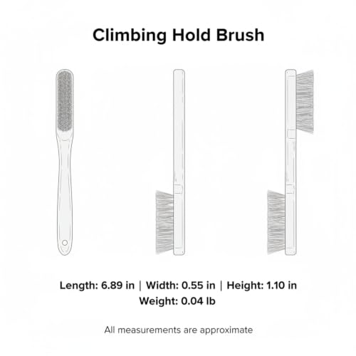 Climbing Hold Brush with Boar Bristles and Beech Wood Handle for Gym and Outdoor Use (1 PC)