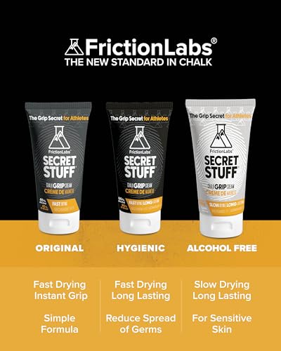 Friction Labs Secret Stuff Quick Grip Liquid Chalk | Made in USA, Skin Friendly, Rock Climbing, Weightlifting, Gym, Tennis, Trusted by 100+ Pro Athletes, 75 mL - style: Hygienic Formula