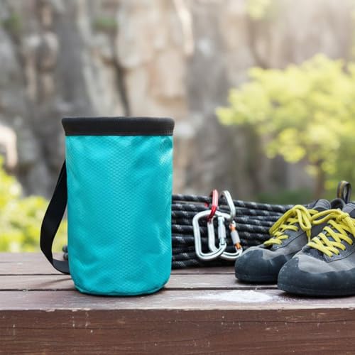 Waterproof Magnesia Sack with Belt Climbing Chalk Bag Magnesia Powder Pouch for Mountaineering Travel Sports Fitness Golf - color: Blue