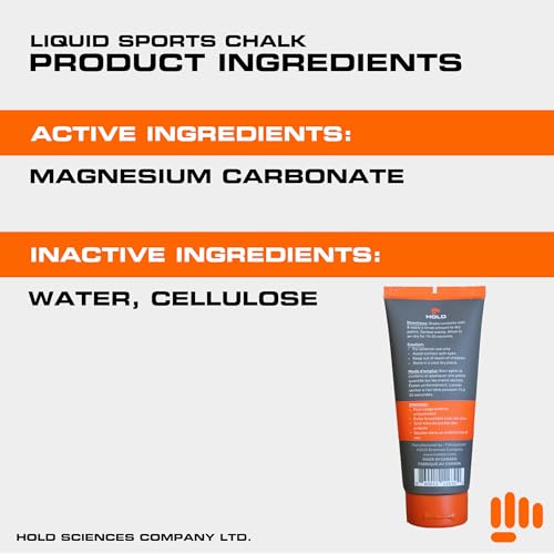 HOLD Liquid Sports Chalk for Climbing, Weightlifting, Gymnastics & Powerlifting – No Additives, Non-Toxic, Sweat-Resistant, Strong Grip Performance - style: Unscented