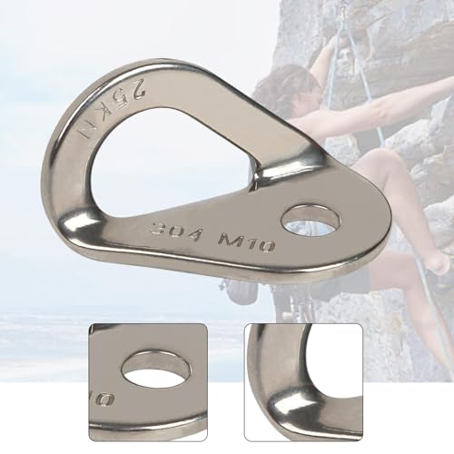 harayaa Climbing Anchor Stainless Hanger Bolt Anchor Secure Climbing Bolt Quick Setup Compact Design Suitable for Sports Climbing Home Gym Outdoor - size: M10