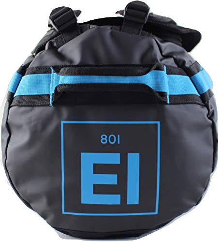 Element Equipment Trailhead Duffel Bag Shoulder Straps Waterproof Black/Blue Medium - color: Black/Bomber Blue, size: Medium 51 Liters
