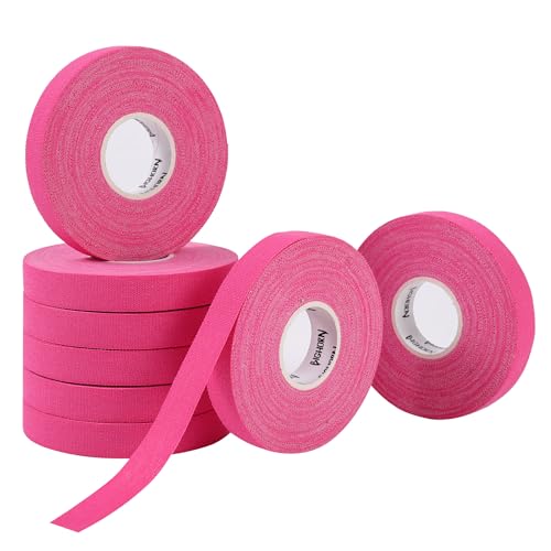 Bighorn Athletics Finger Tape, Male Climber Tin, 0.5" x 45ft, 8 Rolls, Pink | Climbing tape with retro design tape holder for tension support & bouldering. EZ tear, strong adhesive, residue-free. - color: Pink