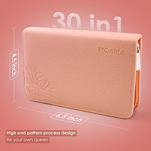 WOAMA Manicure Set Pedicure Kit - 30 in 1 Nail Kit Professional Stainless Steel Nail Care Kit for Women - Pink - color: Pink