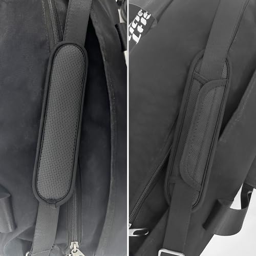 FIEIL 2 Pack Breathable Universal Shoulder Pad, Silica Gel Backpack Strap Pads, for Shoulder Bags, Guitar Strap, Detachable Shoulder Strap Pad Pads Help Relieve Shoulder Pain(Anti-Slip Texture) - size: 2 Pack 20*5CM Small Neoprene