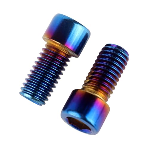 6Pcs Bike Screws M6x10 12 16 18 20 25 30 35mm Stainless Steel Socket Head Cap Allen Hex Bolt (Burnt Blue, M6 x12mm) - color: Burnt Blue, size: M6 x12mm