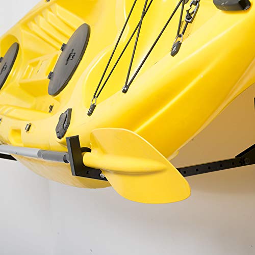 Wallmaster Kayak Storage Hooks Hangers, Adjustable Kayak Garage Storage Rack Wall Mount Heavy Duty Hooks for Canoe, Kayak, Paddle Board, Surfboard, Snowboard - color: 4 Pack