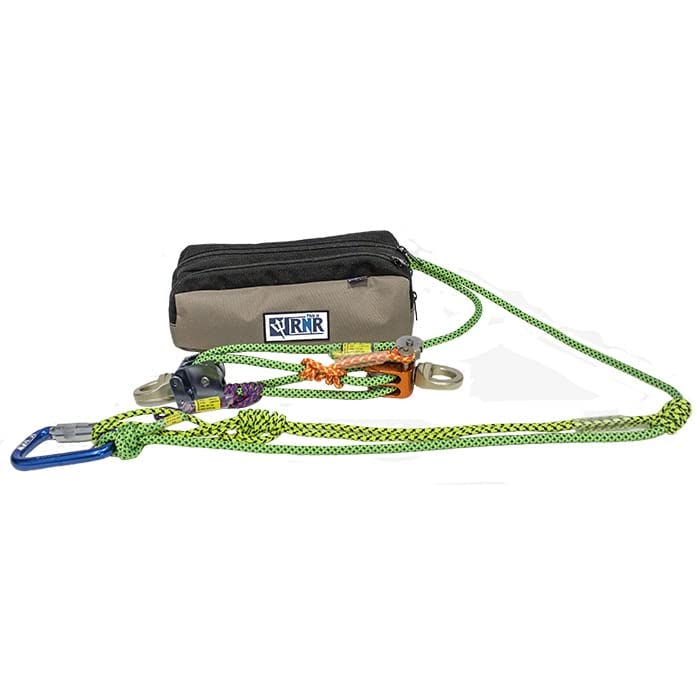 Rock-N-Rescue – Aztek Omni Pulley System – Complete Pulley Hoist and Lift System with Rope Engineered to Handle Heavy Lifting During Complex Field Rescues – 50 Foot