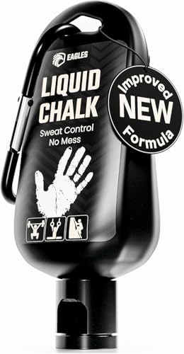 EAGLES Pro Grade Gym Liquid Chalk 60, 120 or 280ml Mess-Free Chalk for Weightlifting, Gymnastics Rock Climbing, Pole Grip, Sports Dries in Seconds - Sweat-Resistant and Long Lasting - style: 60ml