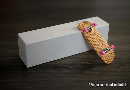 Teak Tuning Monument Series Concrete Fingerboard Straight Loaf - 7" Long, 2" Tall - Ultra Premium, Super Durable Polymer Modified Concrete - Sterling Gray Colorway