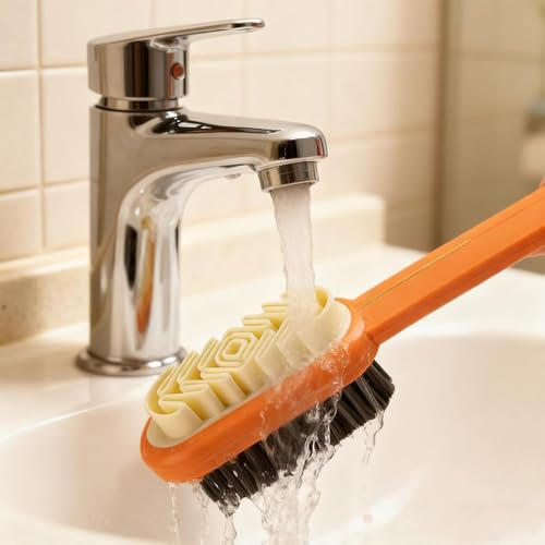 2 in 1 Scrub Suede Shoe Brush and Rubber Polish Eraser with Soft Plastic Bristles for Suede(Includes 1 Suede Shoe Brush)