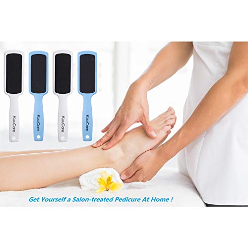 4 Pcs Foot File, Callus Remover for Feet | Double-Sided Colossal Pedicure Tools Foot RASP, Foot Scrubber, Dead Skin Exfoliator for Feet